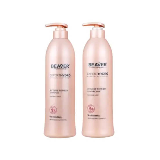 Beaver Botanical Expert Hydro Zestaw do włosów farbowanych: Szampon 768ml i Odżywka 768ml